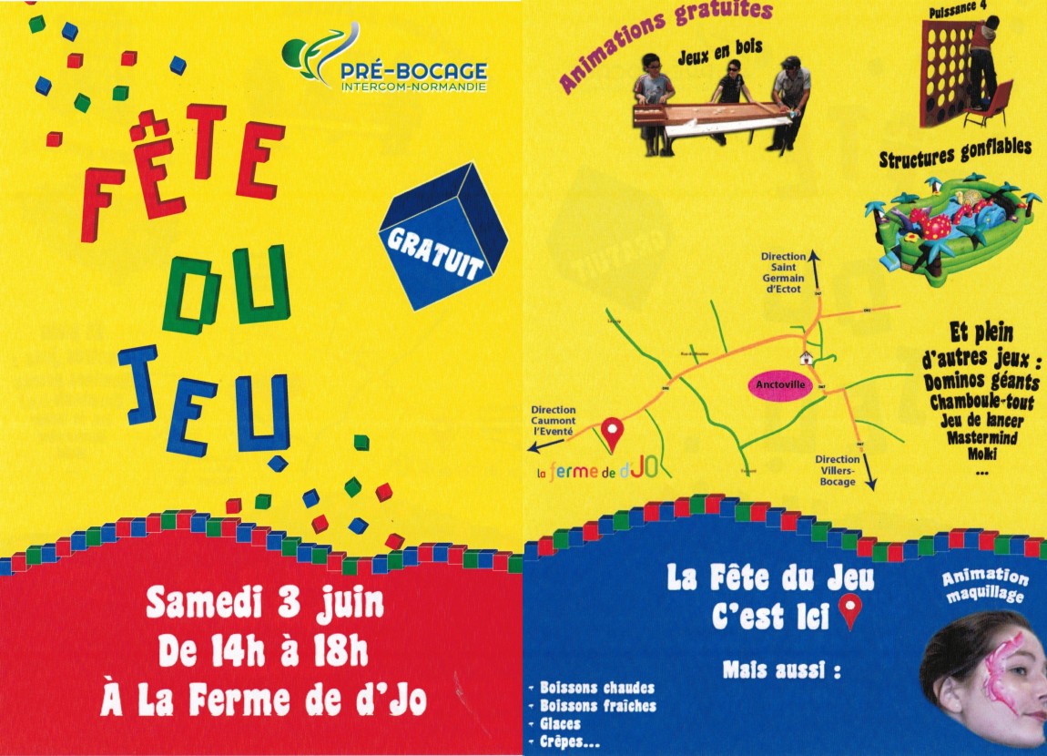 Le 3 juin, c’est la fête du jeu à la ferme